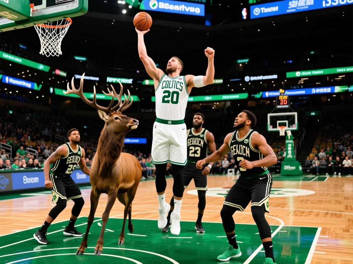 雄鹿队击败凯尔特人，字母哥砍下高分